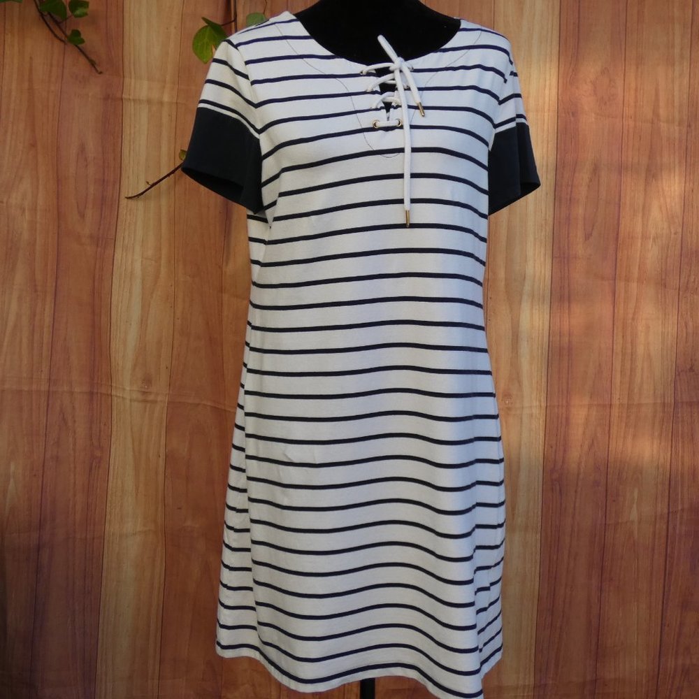 XL TOMMY HILFIGER Lace Up Pullover Dress